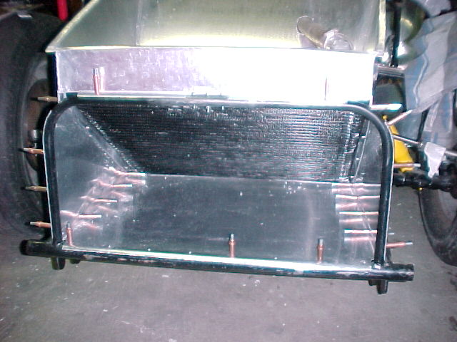 Daytona coupe cobra radiator duct fabrication